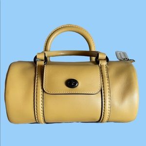 COACH 1941 Leather Barrel Bag in honeycomb